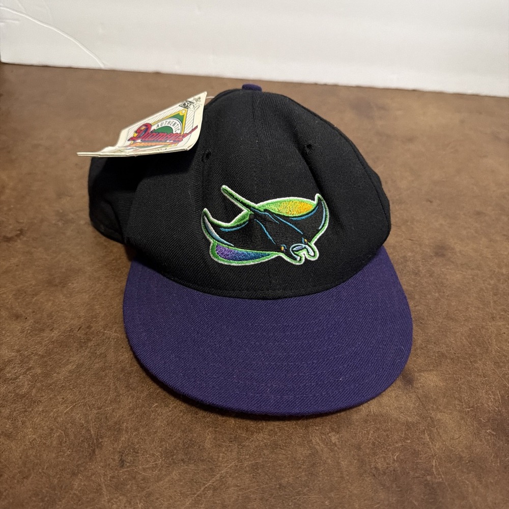 NWT Tampa Bay Devil Rays Vintage New Era Fitted Cap Hat 7 1/2